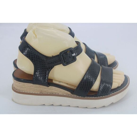 Franco Sarto Womens Colton Strapped Sandals Black Size: 7M - Picture 6 of 11